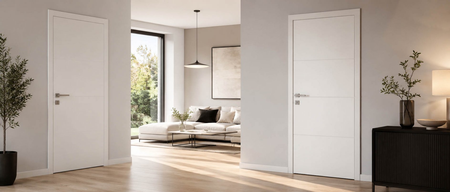 Helle moderne Innent&uuml;ren f&uuml;r Wohnr&auml;ume von Altenhoff T&uuml;ren- und Fenstertechnik in Hagen a.T.W.